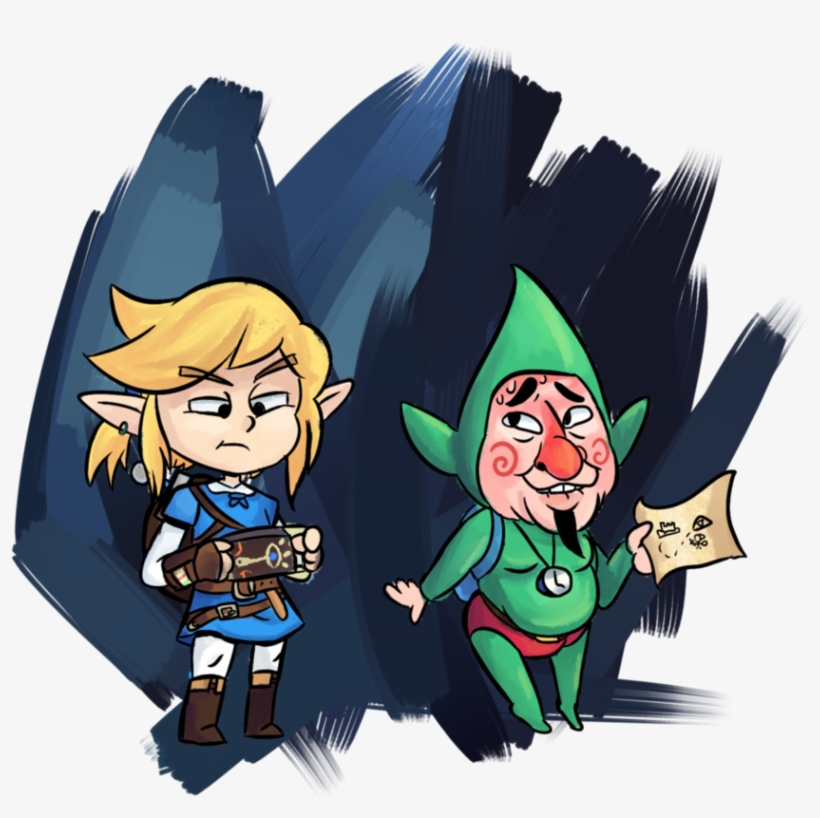 Link And Tingle - The Legend Of Zelda, transparent png download