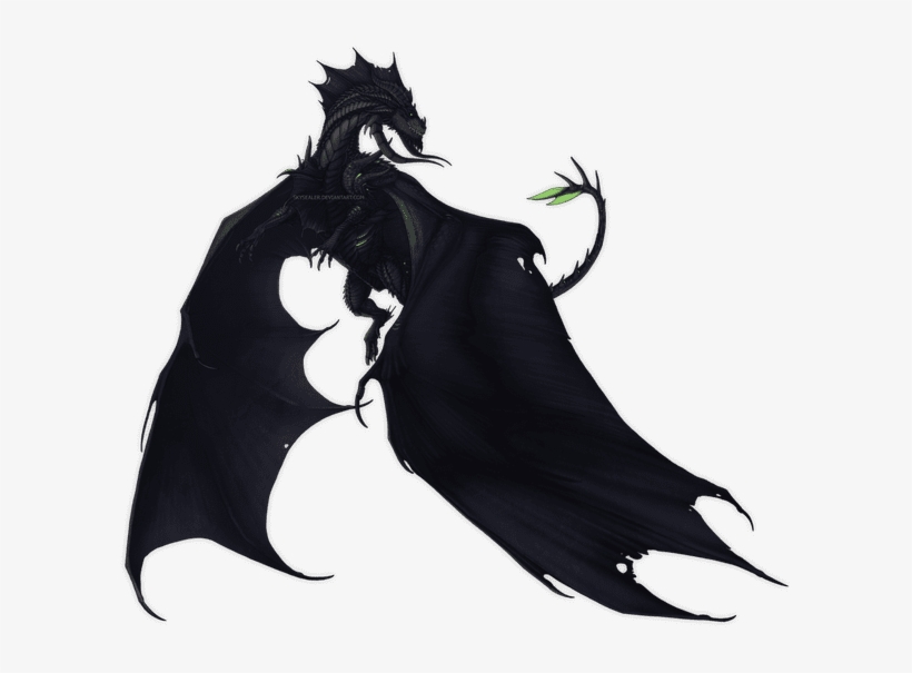 Black Dragons Are Regarded As Lords Of Their Chosen - Webbed Dragons, transparent png download