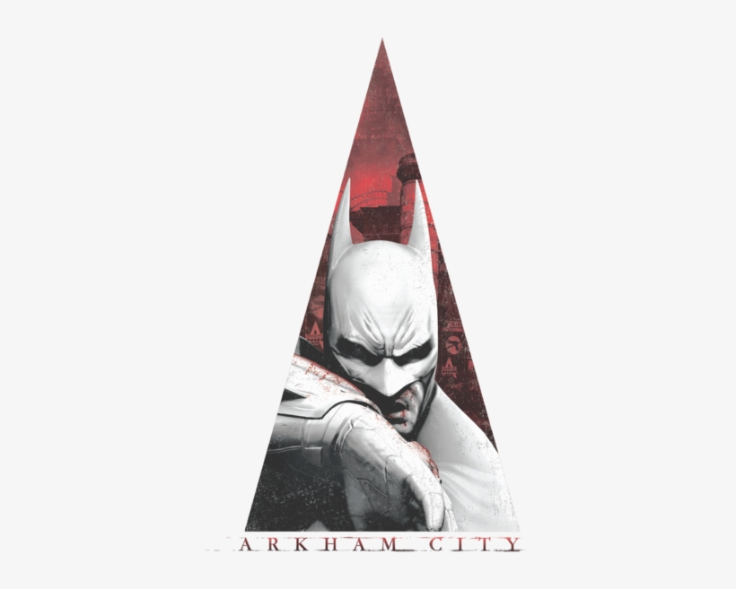 Arkham Bat Triangle Men's Regular Fit T-shirt - Batman Arkham City PNG ...