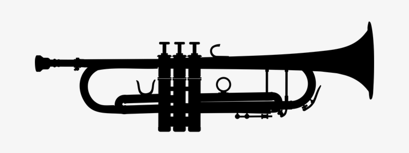 Audio Aural Ears Hearing Instrument Music - Trumpet Silhouette, transparent png download