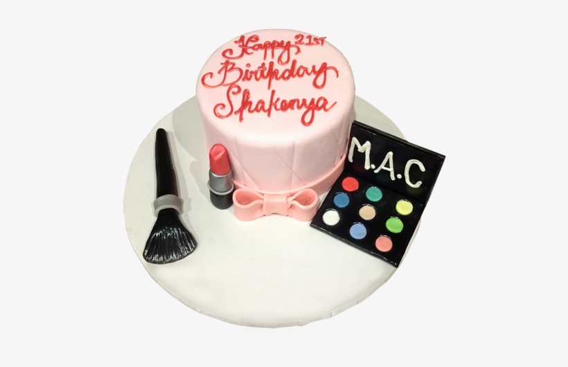 Custom Mac Makeup Cake - Cake, transparent png download