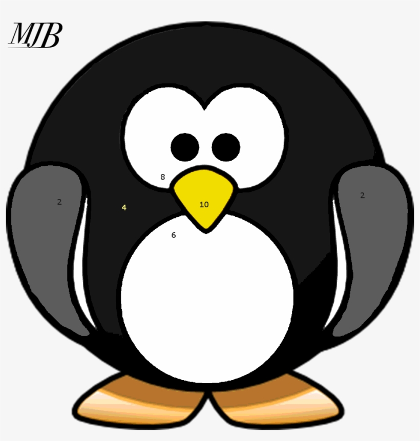 Animal Target Faces - Colors Of A Penguin, transparent png download
