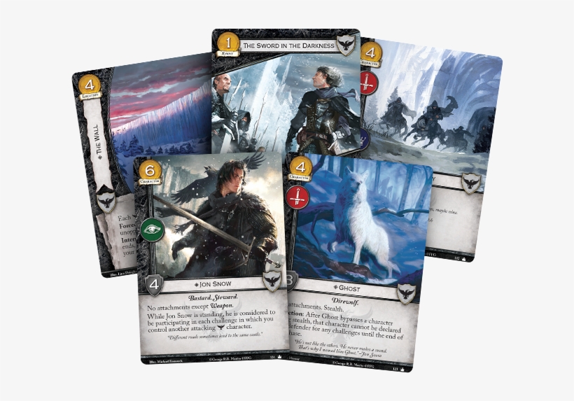 As A Faction, Playing The Night's Watch Feels The Most - Game Of Thrones: The Card Game (cards), transparent png download