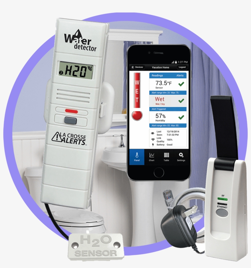 La Crosse Remote Leak Detector - La Crosse Alerts Temperature & Humidity Monitor, transparent png download