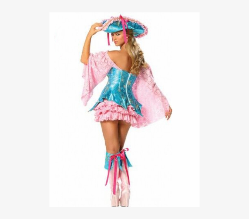Pink Blue Sexy Pirate Costume - Costume, transparent png download