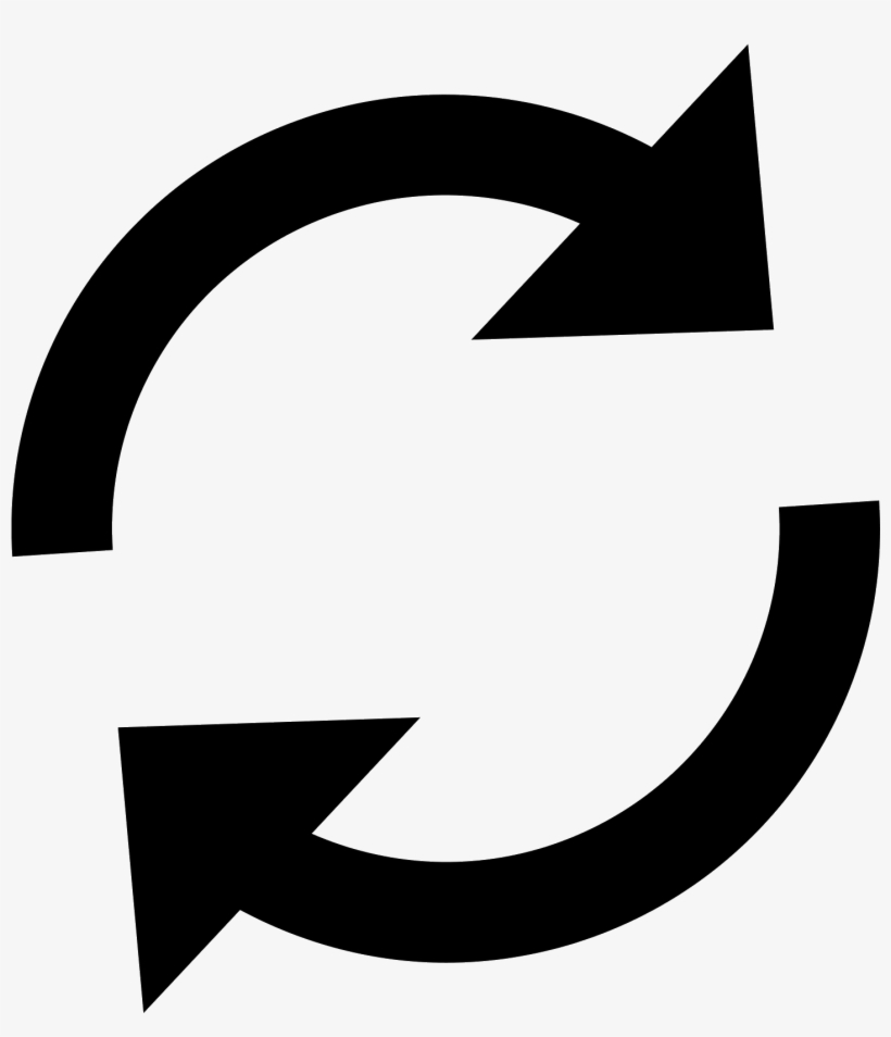 There Are 2 Circular Lines Following Each Other With - Synchronize Icon, transparent png download