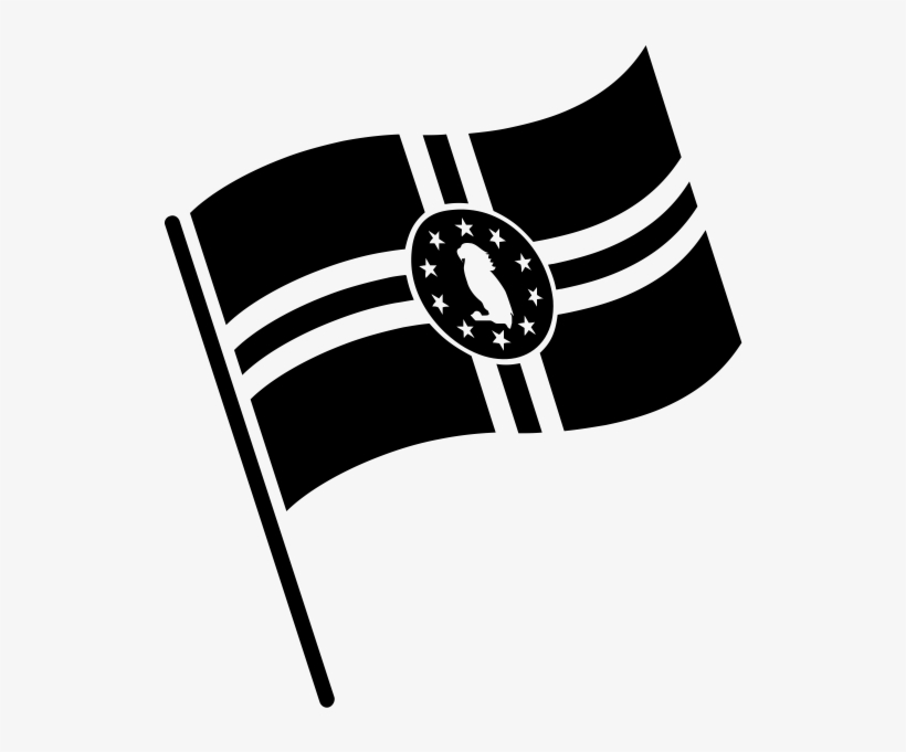 Flag Of Dominica Rubber Stamp - India Flag Png Black And White, transparent png download