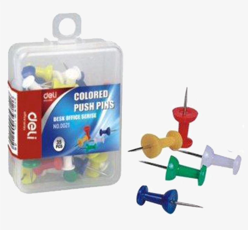 More Views - Deli Colored Push Pin, transparent png download