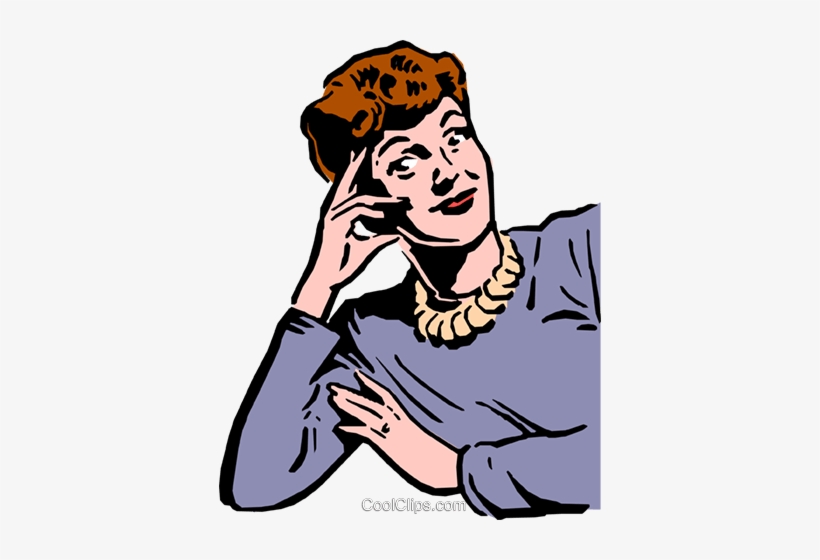 1950's Woman Royalty Free Vector Clip Art Illustration, transparent png download