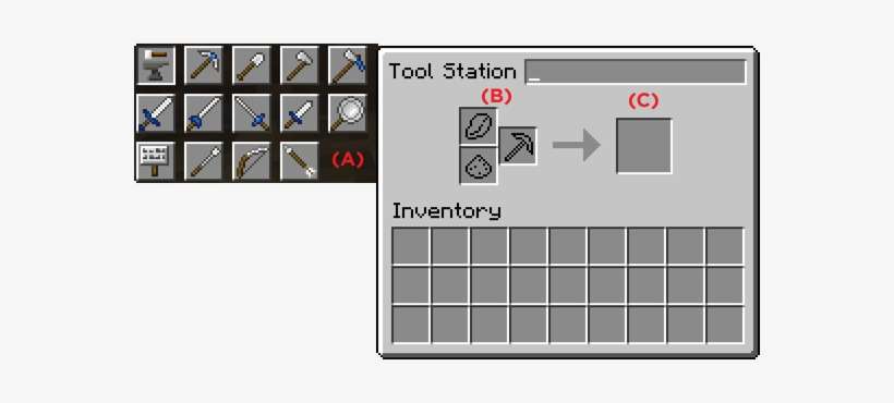 Tool Station Gui - Tinkers Construct Tool Station, transparent png download