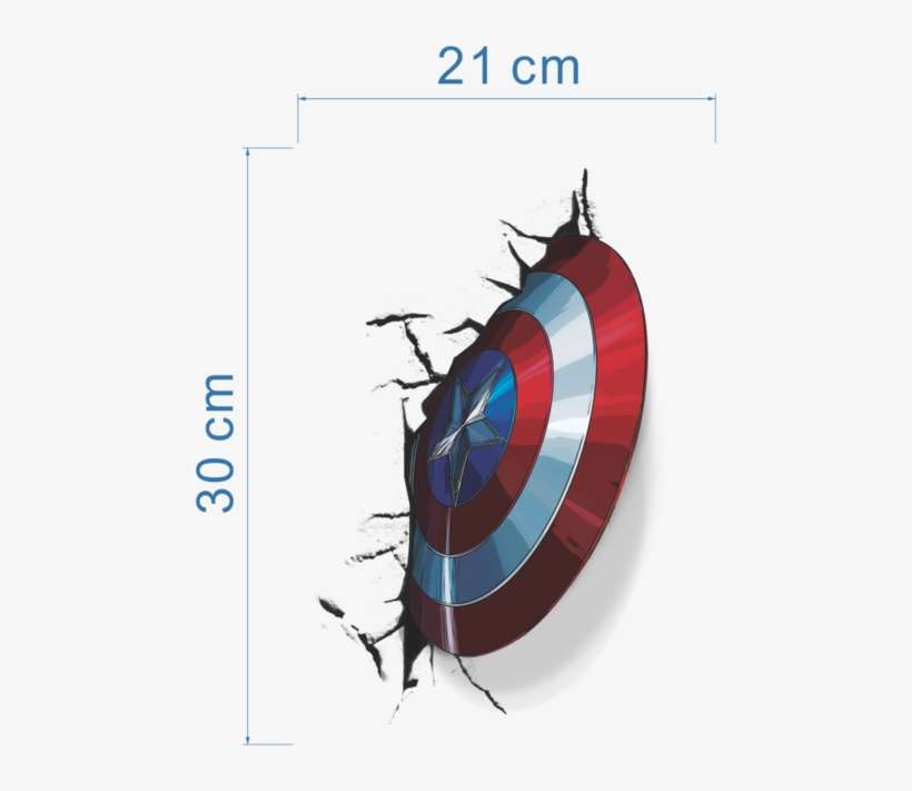 Captain America Shield In Wall, transparent png download