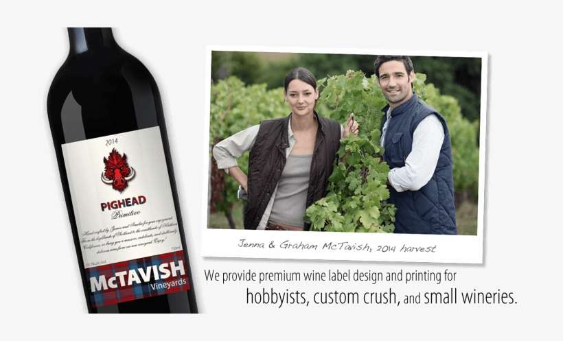 Wedding Wine Labels - Common Grape Vine, transparent png download