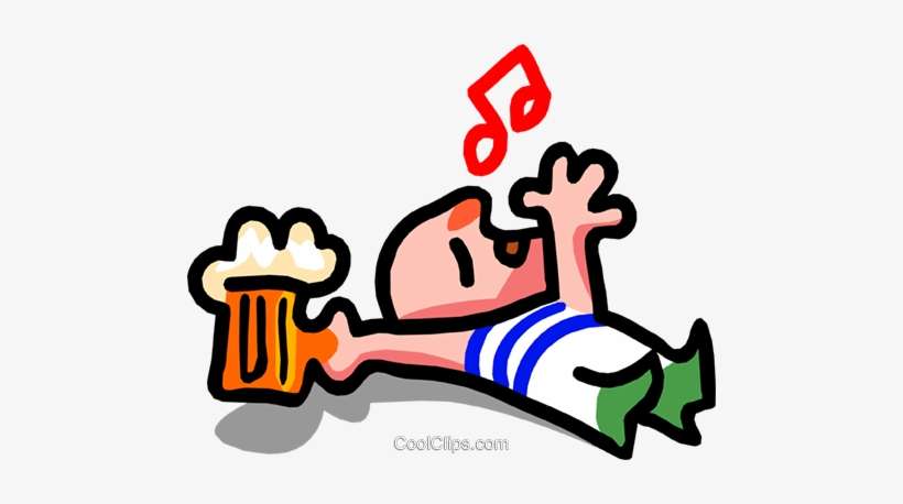 Too Much Beer- Cartoon Royalty Free Vector Clip Art - Freedom From Alcohol: Alcoholism Alcohol Dependency, transparent png download