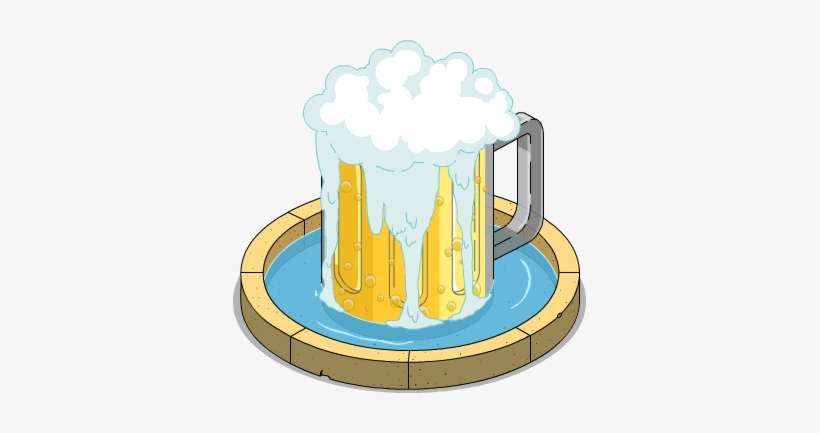 Duff Beer Fountain - Homer Simpson Duff Png, transparent png download
