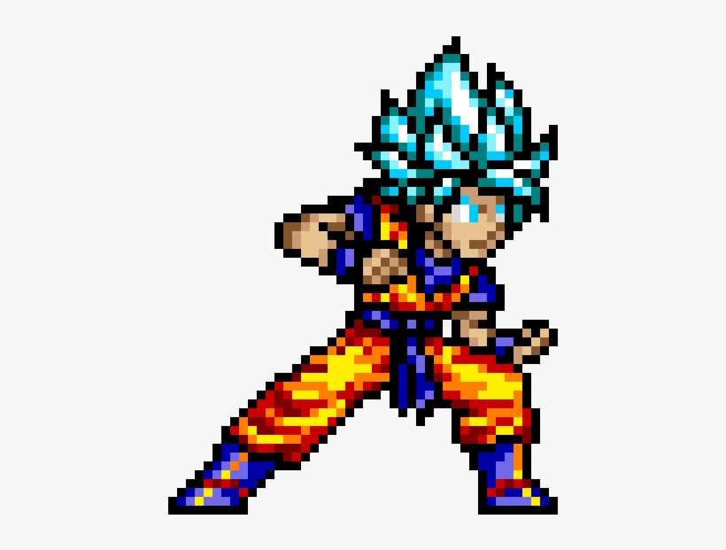 Goku - Goku Ssj Pixel, transparent png download