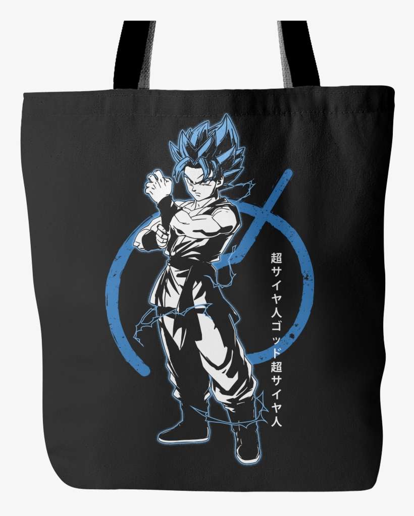 Super Saiyan -super Saiyan Blue Goku God - Tote Bag, transparent png download