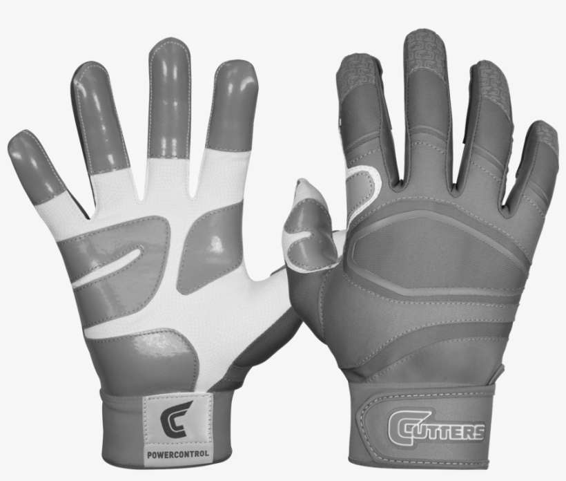 Neutral - Shock Doctor Power Control Batting Gloves - White/royal, transparent png download