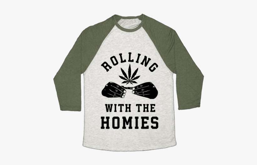 Rolling With The Homies Baseball Tee - Grinch Shirt, transparent png download
