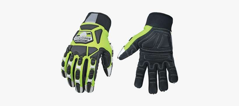 Hi Viz - Kevlar Padded Knuckle Gloves, transparent png download