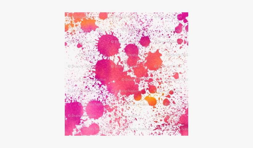 Pink, Orange Paint Splatter - Paint, transparent png download