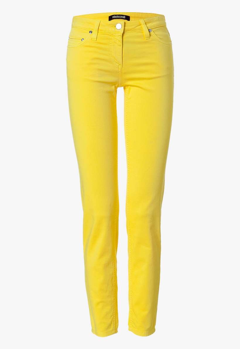 Roberto Cavalli Sunshine Yellow Slim Jeans - Pocket, transparent png download