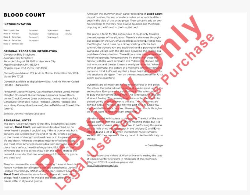 Blood Count Thumbnail - Walk Of The Silent Zombies Violin 1, transparent png download