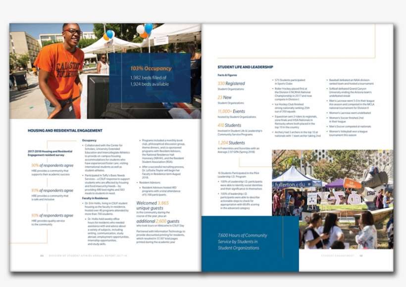 Csuf Student Affairs Annual Report - Flyer, transparent png download