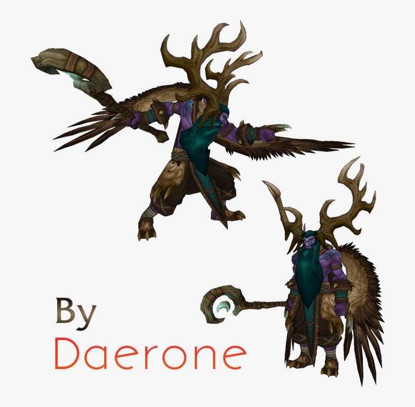 Original Model Ripped By Escapist - Warcraft 3 Malfurion Model, transparent png download