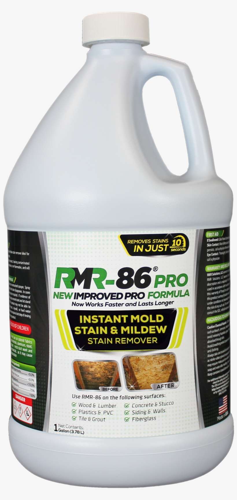 Rmr-86 1 Gal Pro - Rmr-86 Mold Stain Remover 32oz, transparent png download