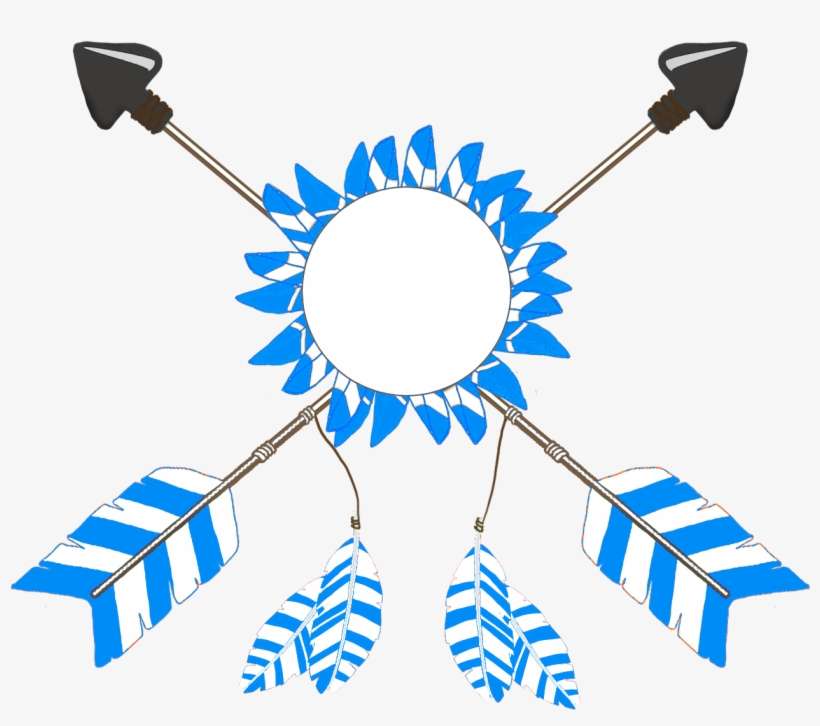Tribal Crossed Arrows Graphic - Clip Art, transparent png download