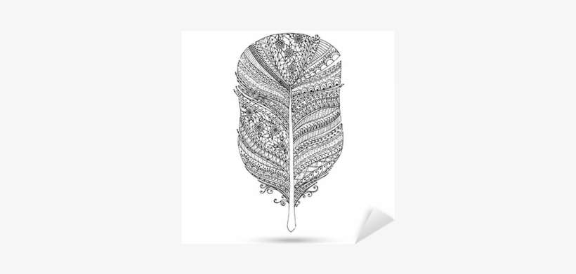 Vector Tribal Feather - Feather, transparent png download