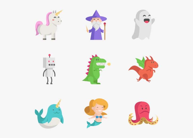 Fantastic Characters - Characters Icon Png, transparent png download