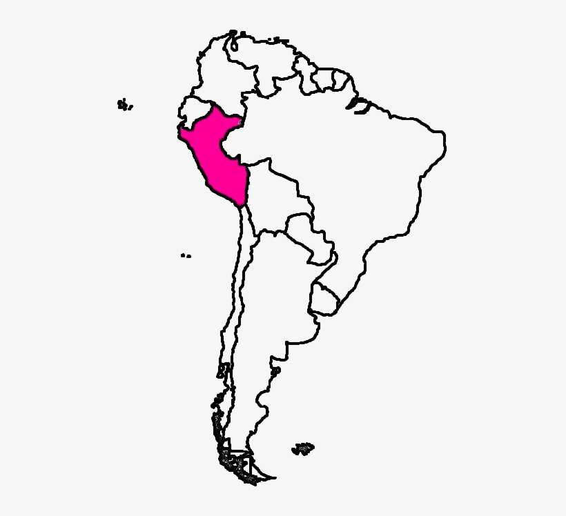 Which Country Is Shaded On The Map Colombia - South America Map Drawing, transparent png download