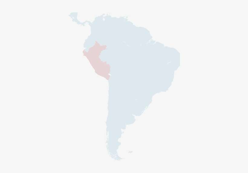 Map South America Pe - Latin America, transparent png download
