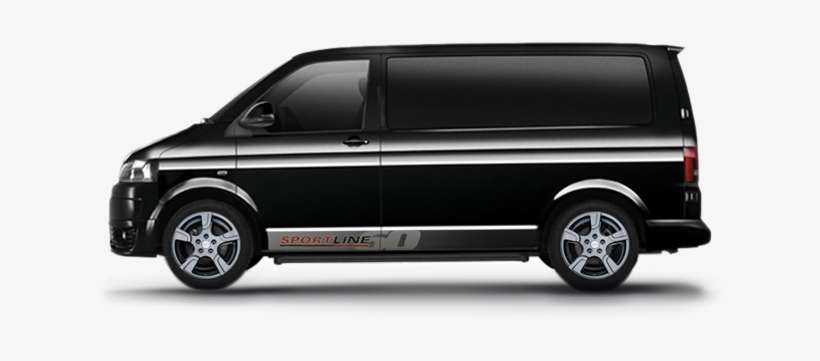 New Volkswagen Transporter Sportline Panel Van - Vw Transporter Black Side, transparent png download