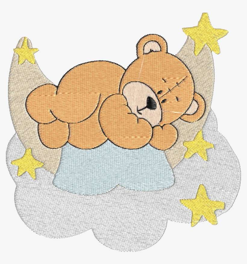 Ursinho Deitado Na Lua, transparent png download