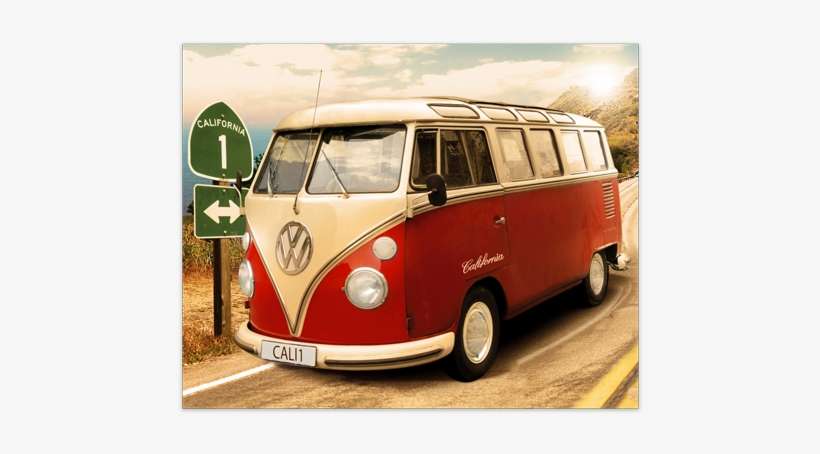 Volkswagen Van California - Volkswagen California Retro, transparent png download