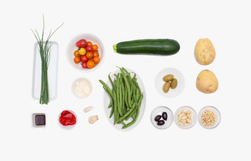 Grilled Vegetables With Olives, Tomatoes & Romesco - Vegetable Top View Png, transparent png download