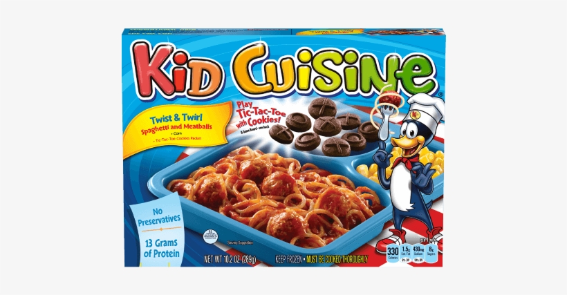 Spaghetti With Mini Meatballs - Kid Cuisine Cookie, transparent png download
