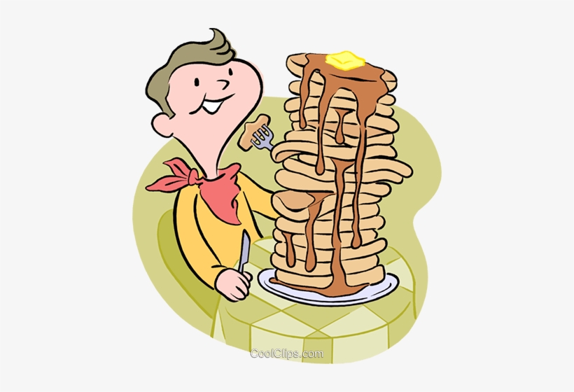 Boy Eating Pancakes Making Inferences PNG Image Transparent PNG