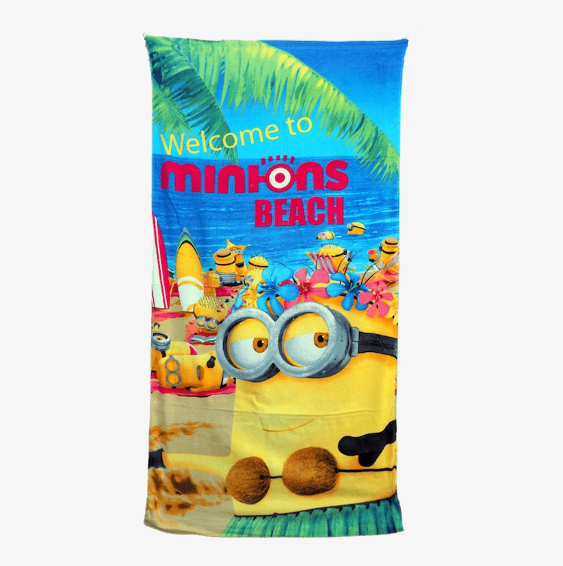 Minions Towel - Minions Badetuch Badehandtuch Strandlaken Duschtuch, transparent png download