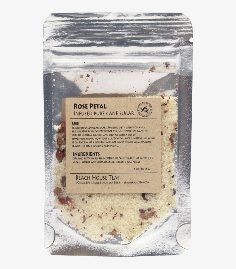 1oz Beach House Teas - Beach House Teas - Organic Cane Sugar - Rose Petal,, transparent png download