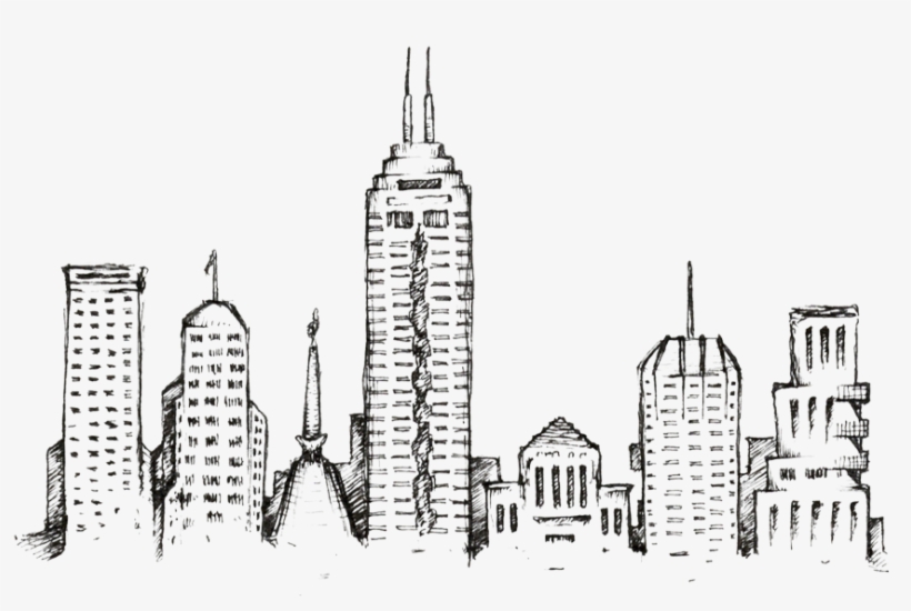 Envisioning A Better Future - Hand Drawn City Png, transparent png download