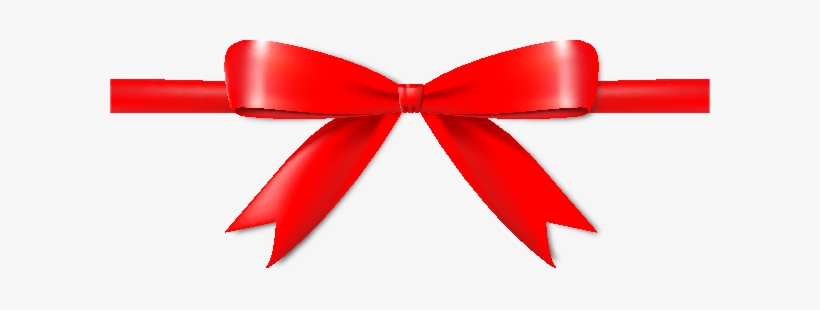 Red Bow Image With - Red Bow Ribbon Vector, transparent png download