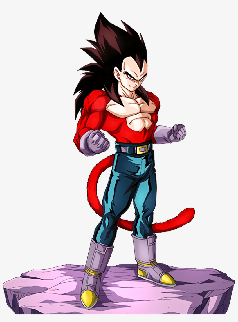 #dokkanbattle [crimson Flare] Super Saiyan 4 Vegeta - Super Saiyan 4 Vegeta, transparent png download