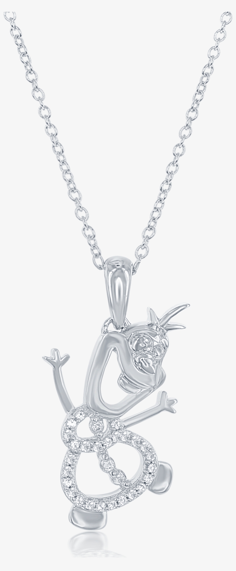 Enchanted Disney's Elsa Frozen Olaf Pendant With Diamond - Pendant, transparent png download