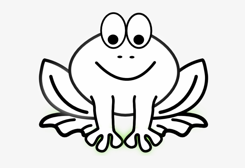 Frog Outline Best Of Bug Eyed Clip Art At Clker Com - Black And White Frog Clip Art, transparent png download