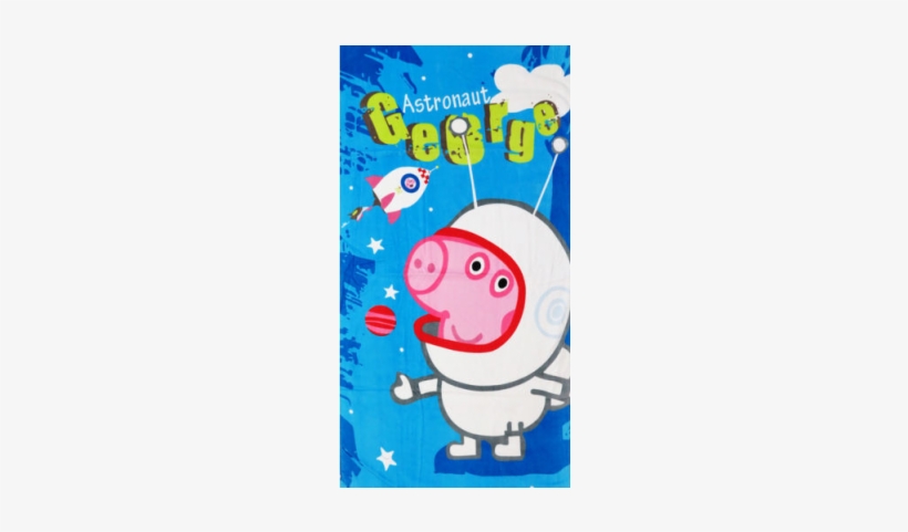 George Pig Towel - Peppa Pig Towel Pp1hootw001, transparent png download