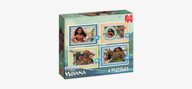Disney Moana 4in1 Puzzle - Disney: Moana, 12 Brikker, transparent png download