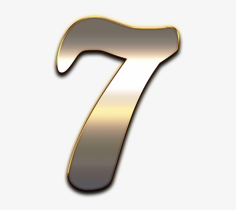 7 Number Wooden Png - Number, transparent png download